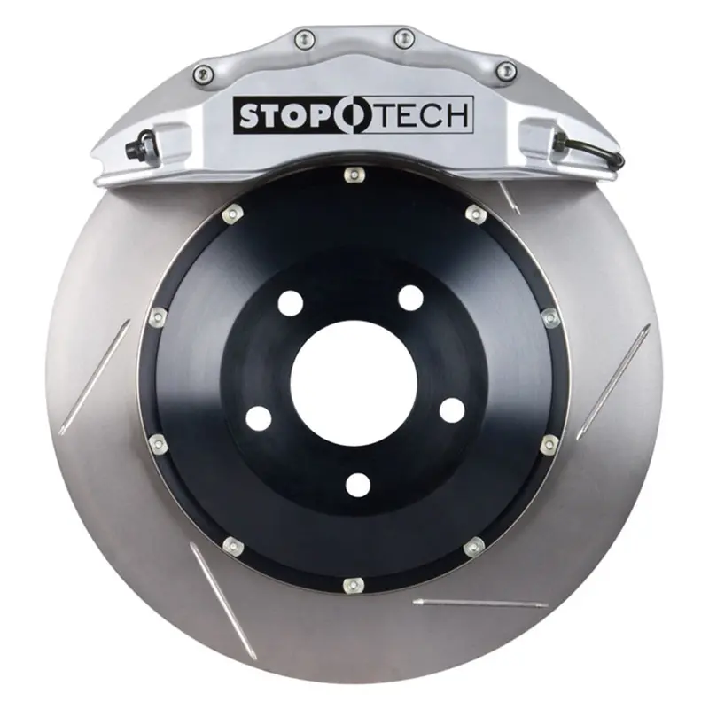Stoptech Big Brake Kit – Rear Axle, Silver Calipers & Drilled Two-Piece Rotors (83.158.6700.61) 1