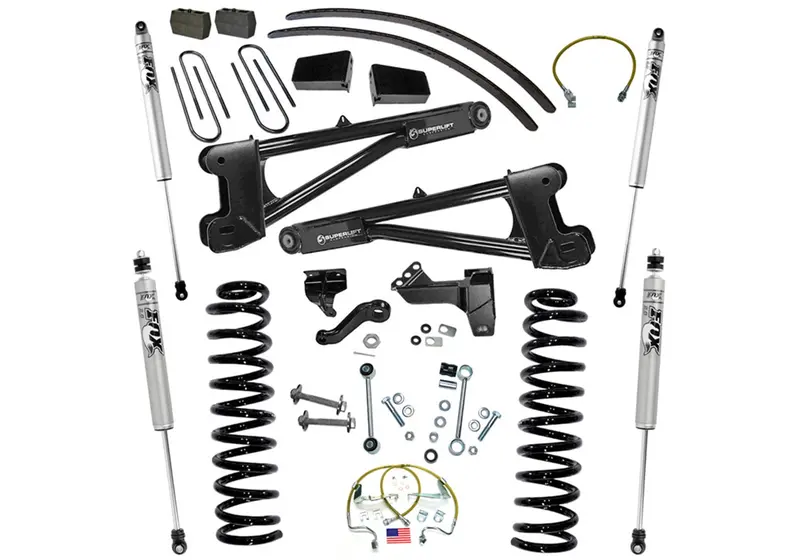 Superlift K985F 8In. Lift Kit W/Fox Shocks-08-10 F250/350 4Wd Diesel W/Radius Arms 1