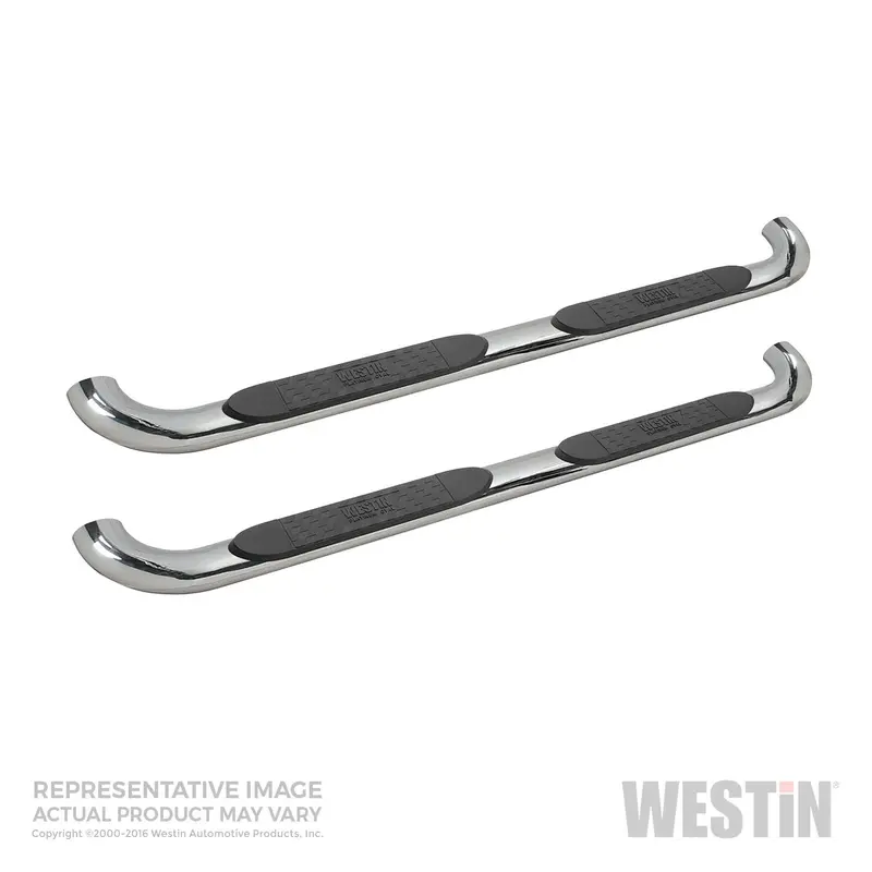 Westin Platinum 4-Inch Oval Nerf Bars – Stainless Steel Step Rails 1
